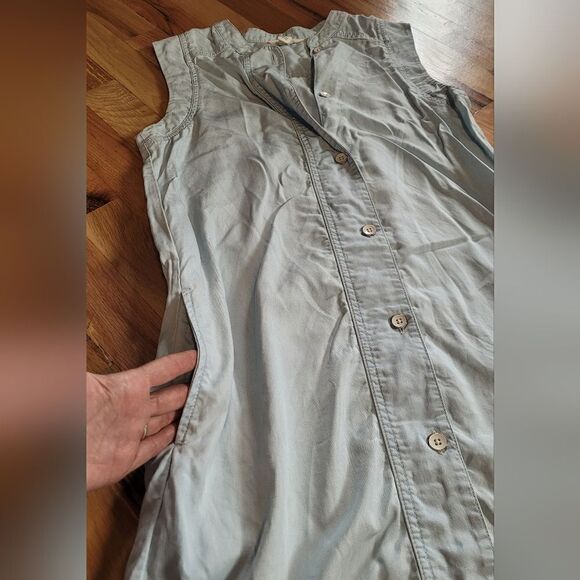 CASLON Pop Over Light-wash Chambray Shirtdress - Picture 10 of 10